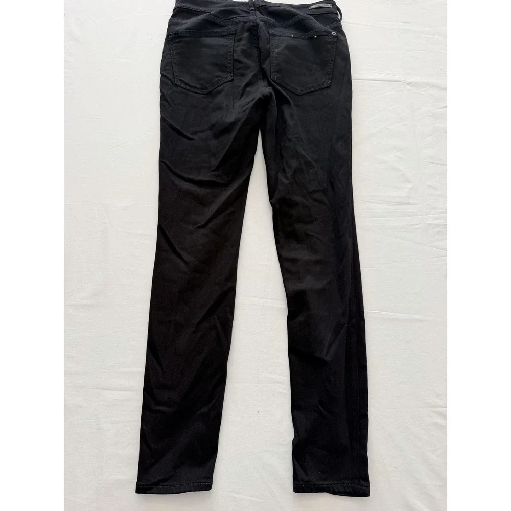 Pilcro High Rise Skinny Jeans Womens 28 Black Dark Wash Stretch 28x30 Denim